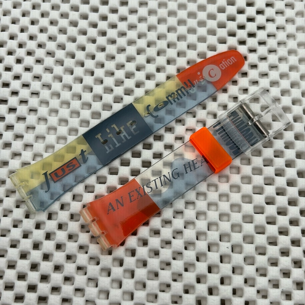Swatch Watch Band - GK131 - TYPE SETTER (Band only)